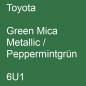 Preview: Toyota, Green Mica Metallic / Peppermintgrün, 6U1.